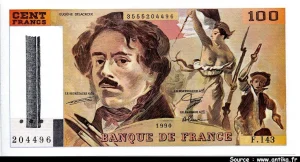 100 FRANCS DELACROIX - Type 1978 "imprimé en continu"