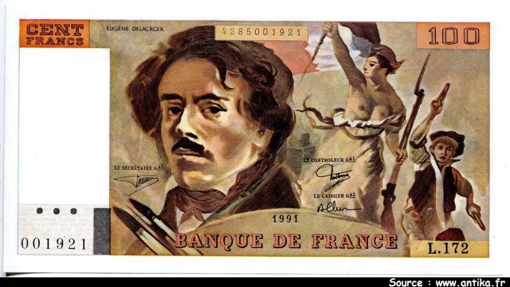 100 FRANCS DELACROIX - Type 1978 "imprimé en continu"