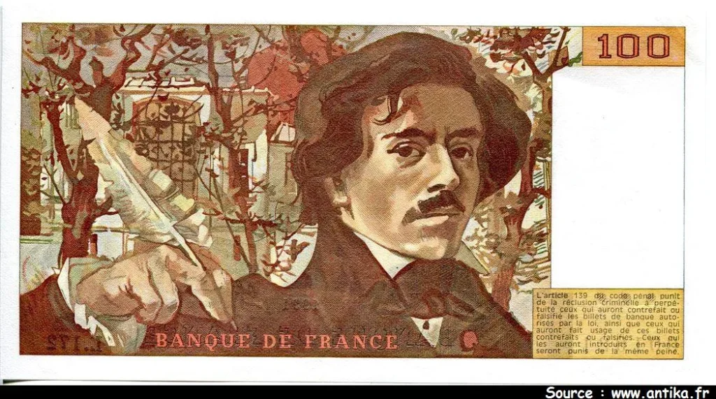 100 FRANCS DELACROIX - Type 1978 "imprimé en continu"