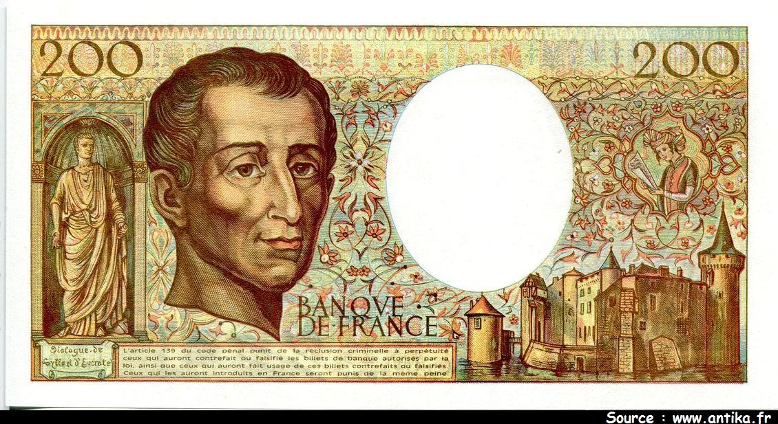 200 FRANCS MONTESQUIEU -Type 1981