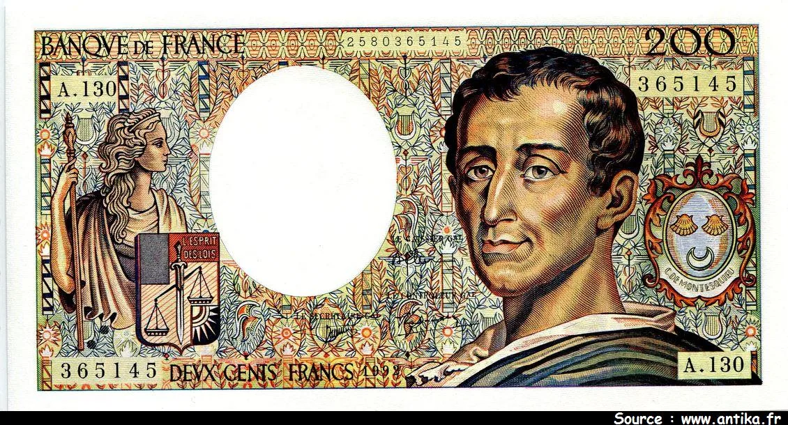 200 FRANCS MONTESQUIEU -Type 1981
