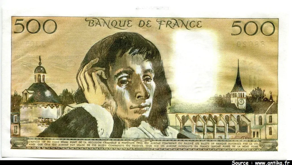 500 FRANCS PASCAL - Type 1968