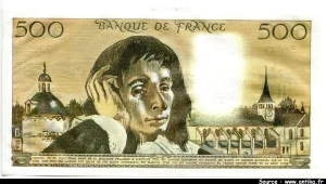 500 FRANCS PASCAL - Type 1968