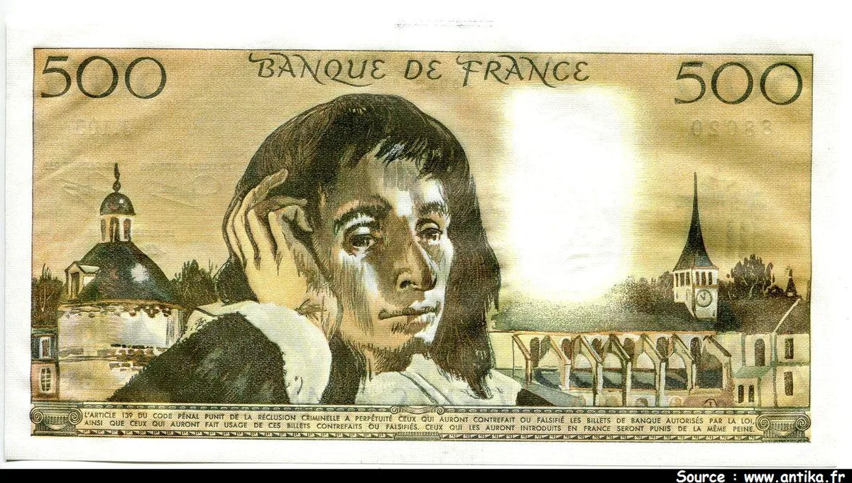 500 FRANCS PASCAL - Type 1968