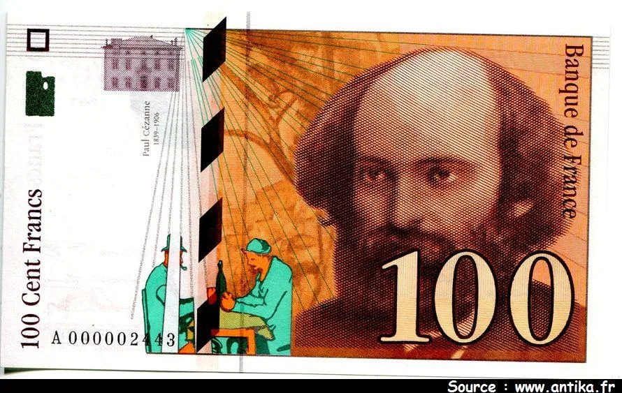100 FRANCS CEZANNE -Type 1997