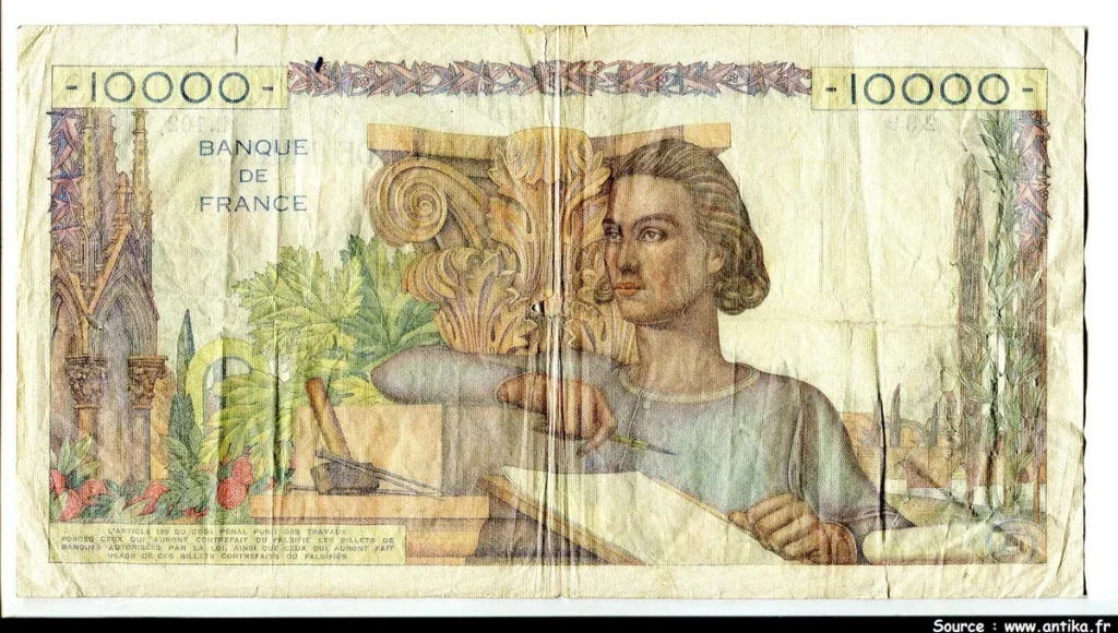 10 000 FRANCS GENIE Français- Type 1945