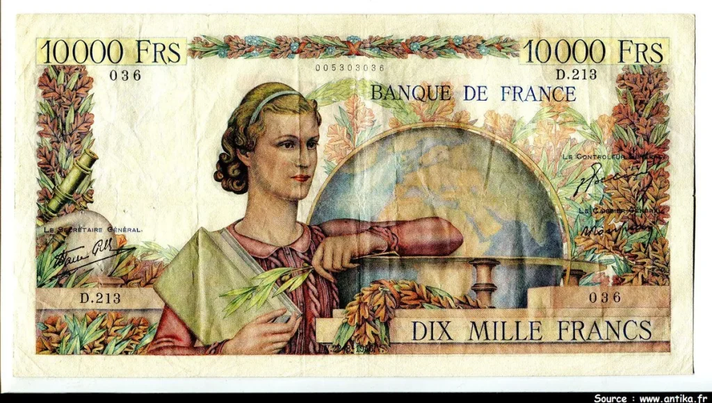 10 000 FRANCS GENIE Français- Type 1945