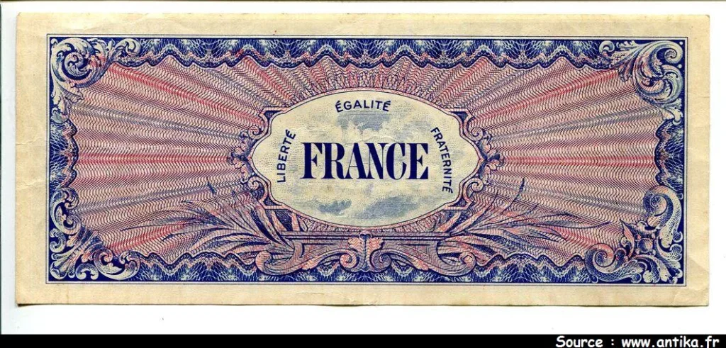100 FRANCS Verso "France"