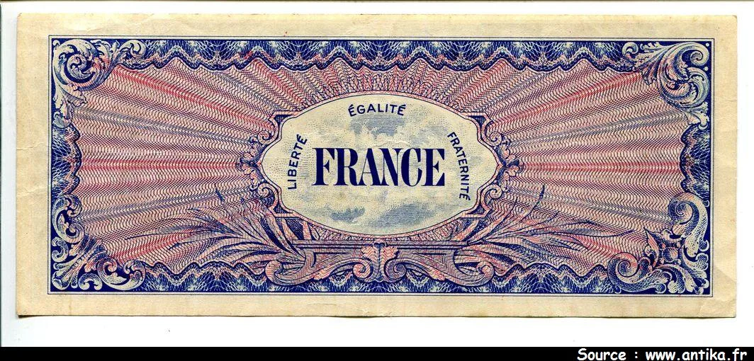100 FRANCS Verso "France"