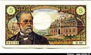 5 FRANCS PASTEUR - Type 1966