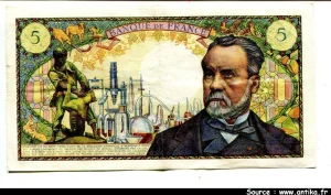 5 FRANCS PASTEUR - Type 1966