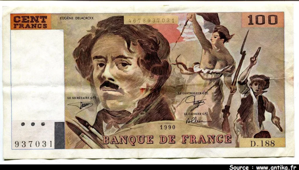 100 FRANCS DELACROIX - Type 1978 "imprimé en continu"