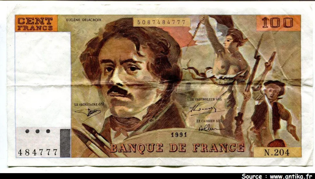 100 FRANCS DELACROIX - Type 1978 "imprimé en continu"