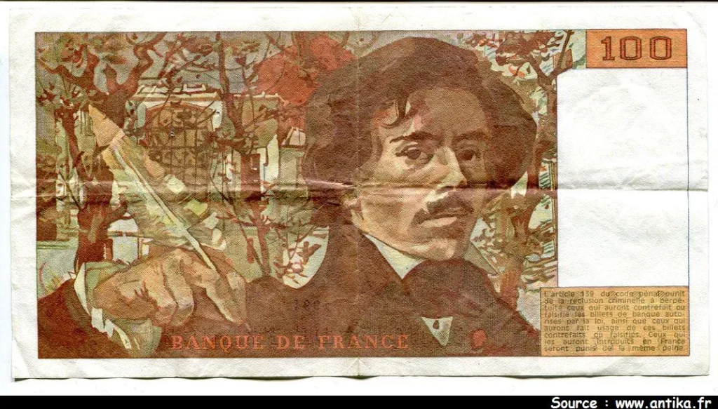 100 FRANCS DELACROIX - Type 1978 "imprimé en continu"