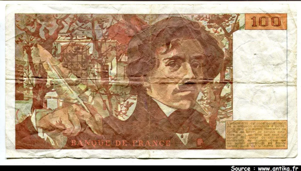 100 FRANCS DELACROIX - Type 1978 "imprimé en continu"