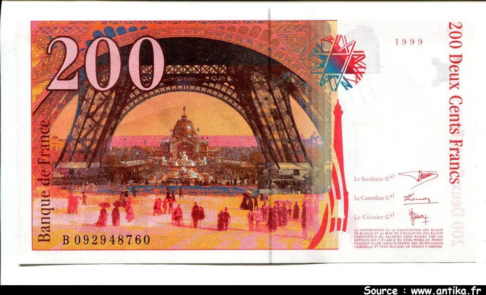 200 FRANCS EIFFEL - Type 1995