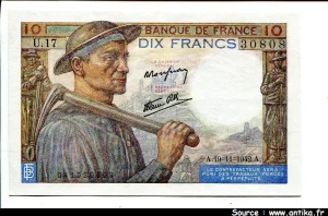 10 FRANCS MINEUR - type 1941