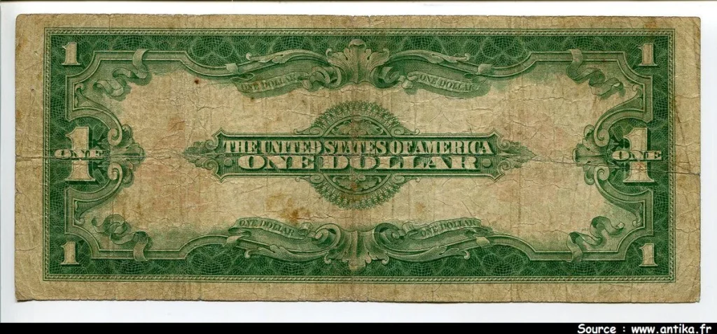1 Dollar G.Washington Tampon Rouge Silver Certificate RARE