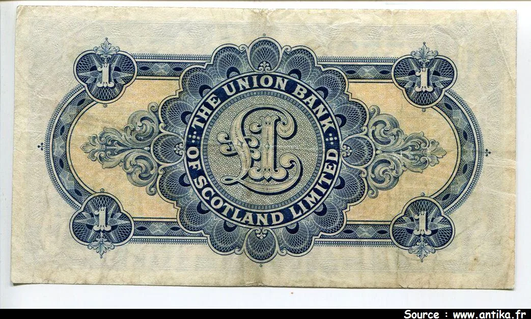 1 Pound The Union Bank of Scotland Limited Statues équestres