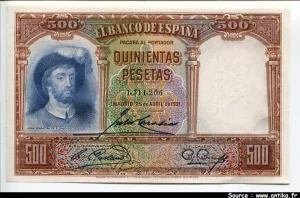500 Pesetas J.S de Elcano PROMO