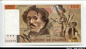 100 FRANCS DELACROIX - Type 1978 "imprimé en continu"