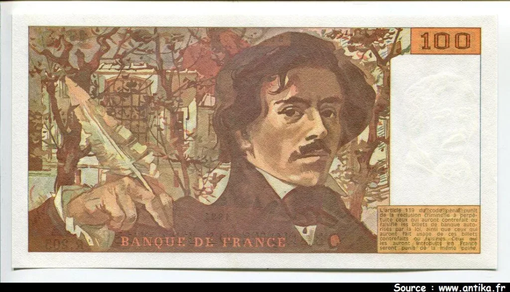 100 FRANCS DELACROIX - Type 1978 "imprimé en continu"