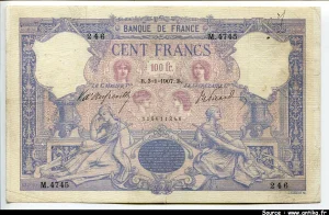 100 FRANCS BLEU & ROSE - Type 1888