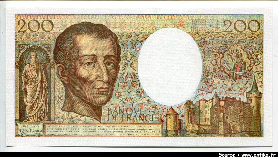 200 FRANCS MONTESQUIEU - Type 1981 modifié