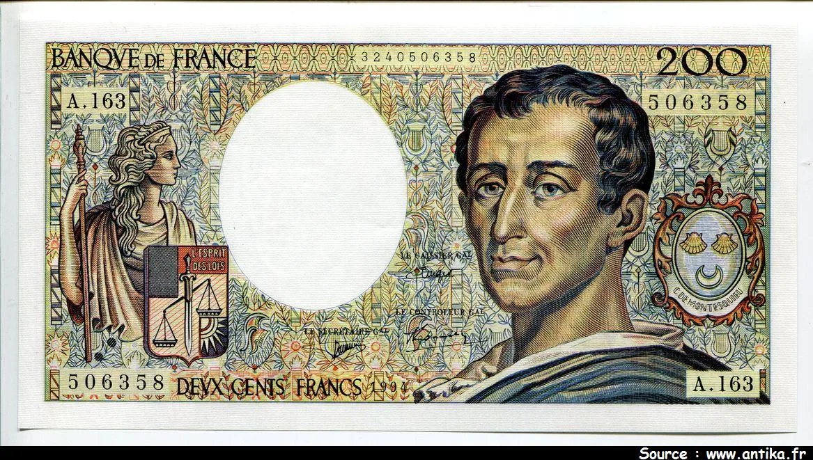 200 FRANCS MONTESQUIEU - Type 1981 modifié