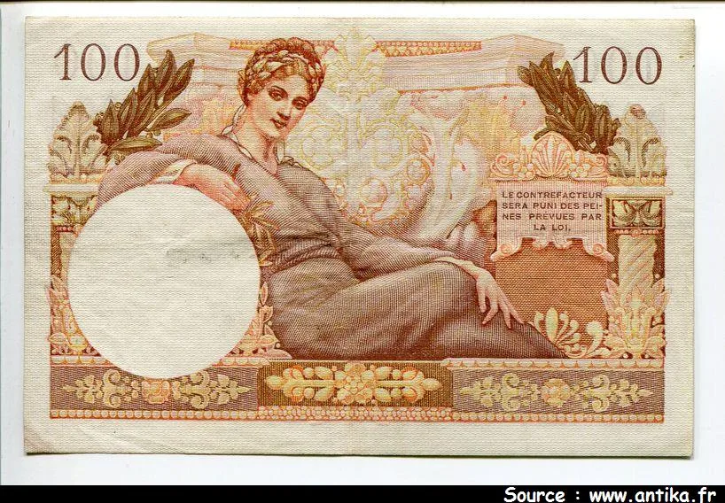 100 FRANCS "Trésor Français"