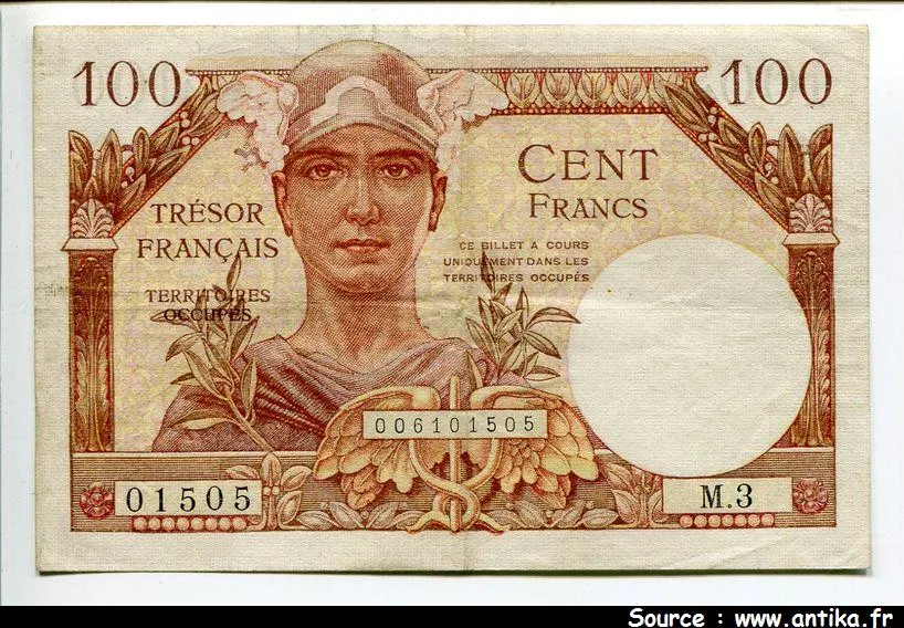 100 FRANCS "Trésor Français"