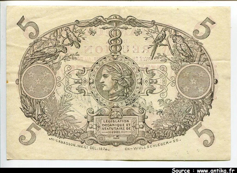 5 FRANCS Cabasson Rouge