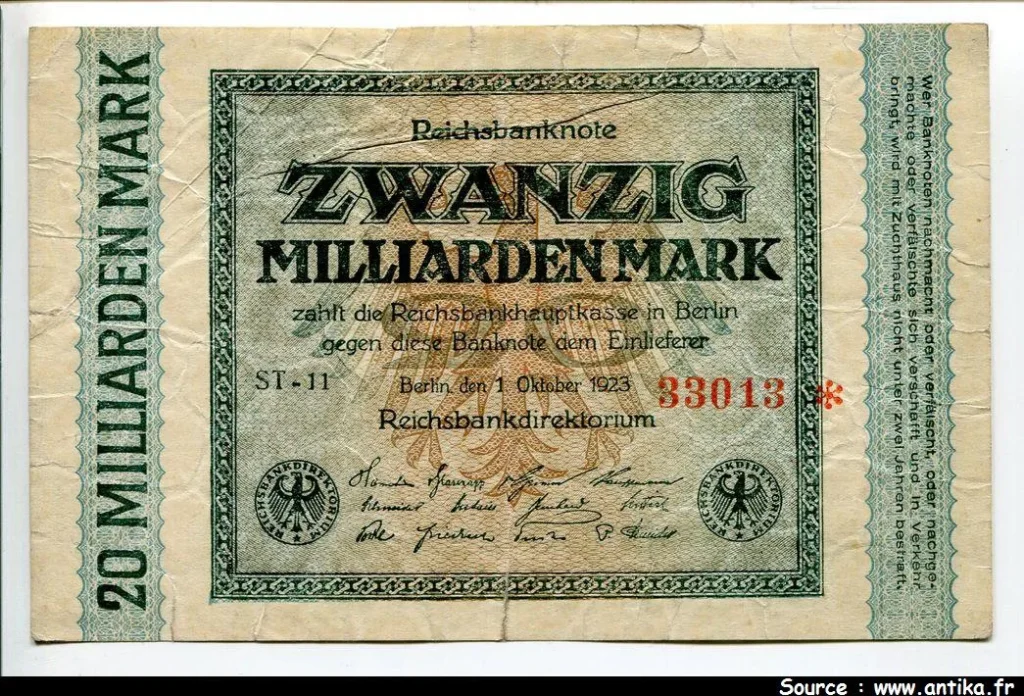20 Milliarden Mark Uniface Décalé PROMO