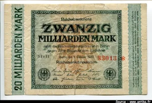 20 Milliarden Mark Uniface Décalé PROMO