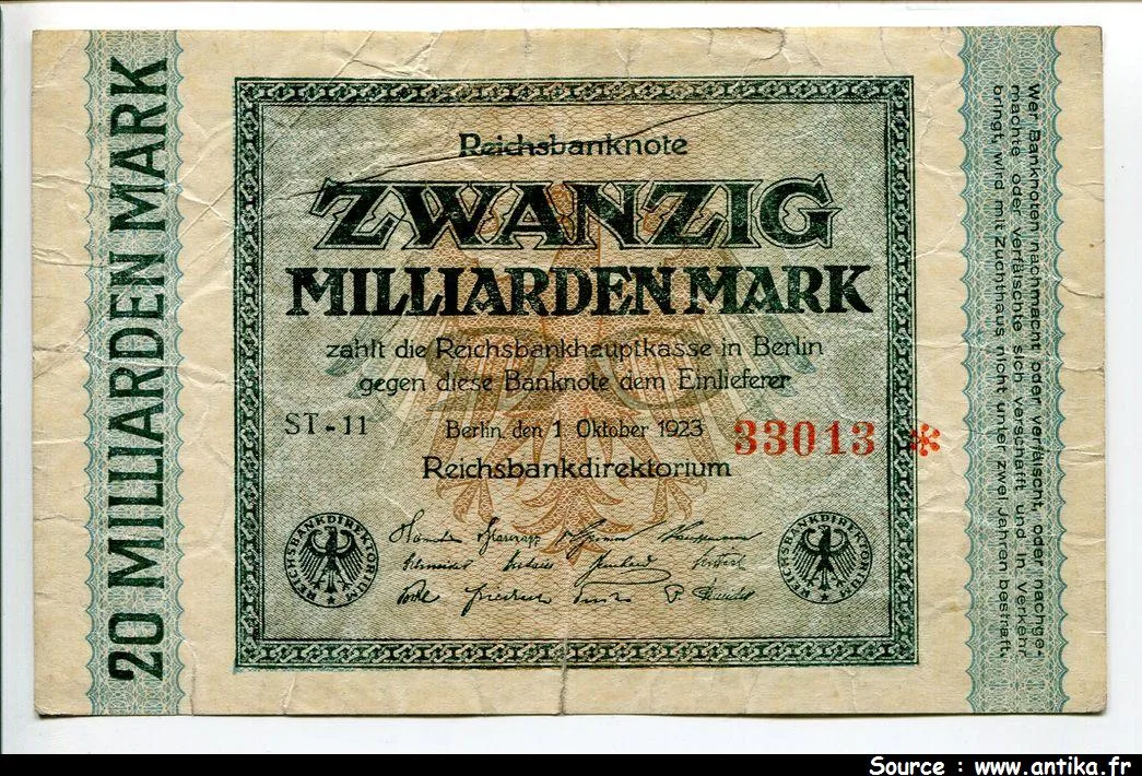 20 Milliarden Mark Uniface Décalé PROMO