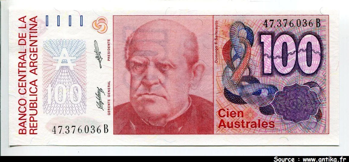 100 Australes D.Sarmento * *