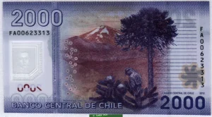 2000 Pesos Manuel Rodriguez * *