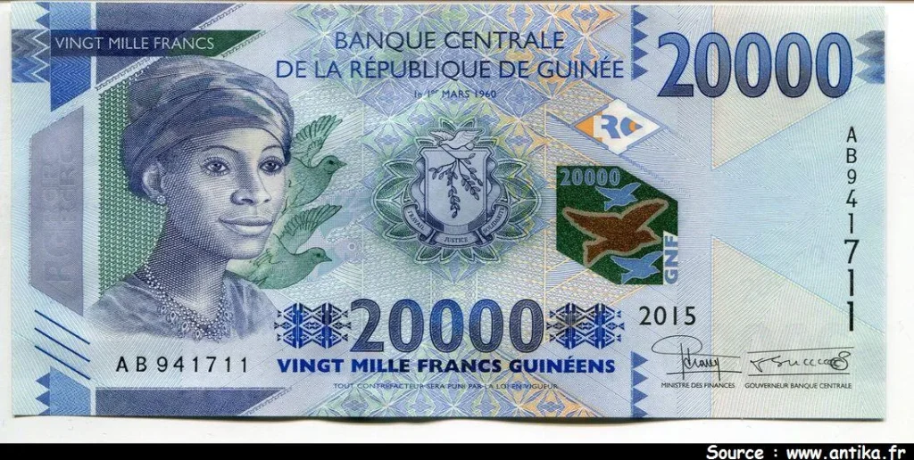 20000 Francs Guinéens Femme Africaine