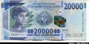 20000 Francs Guinéens Femme Africaine