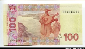 100 Hryven Taras Shevchenko