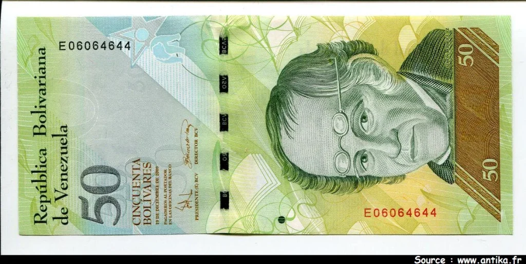 50 Bolivares Simon Rodriguez & Ours * * * * *
