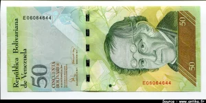 50 Bolivares Simon Rodriguez & Ours * * * * *