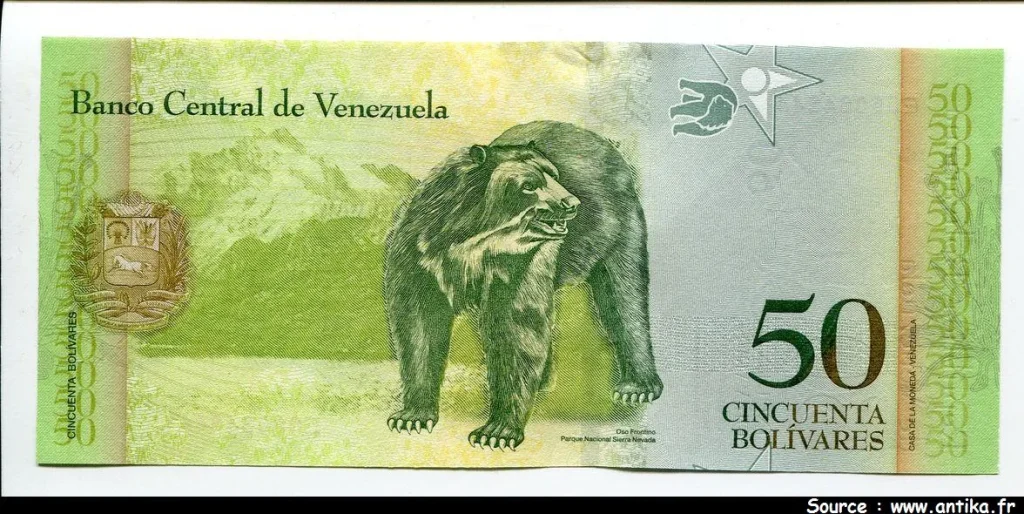50 Bolivares Simon Rodriguez & Ours * * * * *