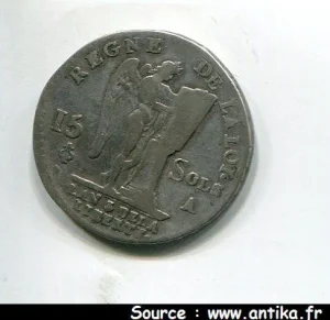 15 SOLS FRANCOIS, An 3 à 5 LOUIS XVI