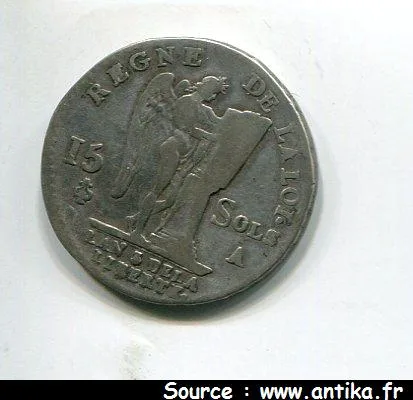 15 SOLS FRANCOIS, An 3 à 5 LOUIS XVI