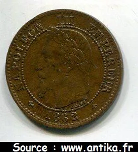 2 CENTIMES NAP III T.L