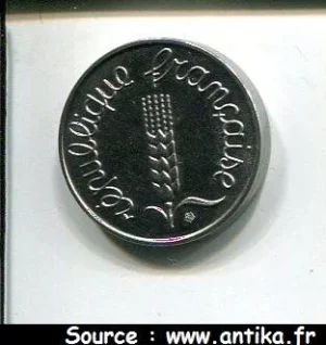 2 CENTIMES EPI Acier Inoxydable