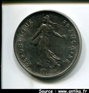 5 FRANCS SEMEUSE Cupro-nickel