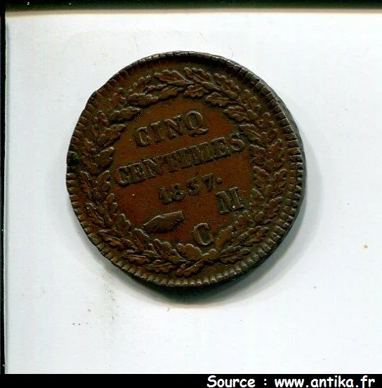 5 CENTIMES HONORE V 1819-1841