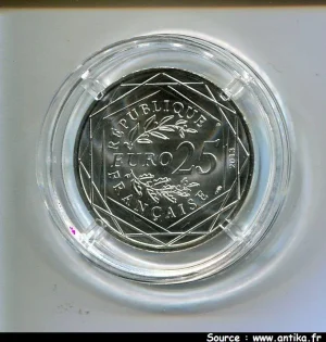 25 EUROS ARGENT MONNAIE DE PARIS VALEURS DE LA REPUBLIQUE